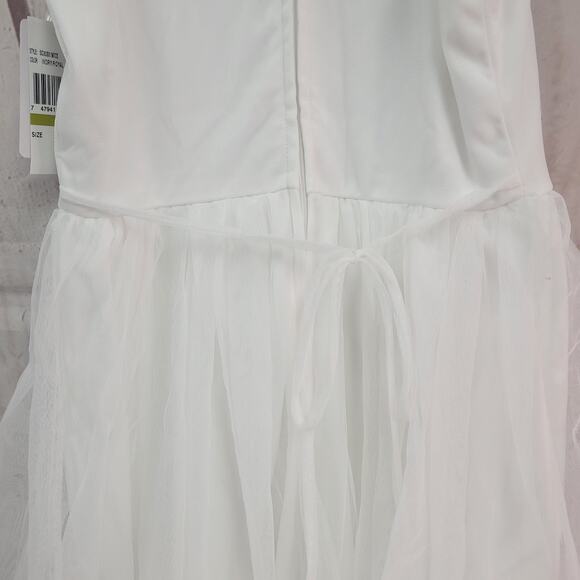 Speechless Kids Size 14 Sleeveless White Long Dress/Gown - Picture 7 of 11